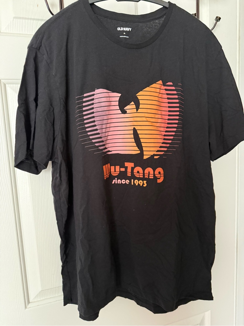 Old Navy Black Wu-Tang Gradient Logo Tee